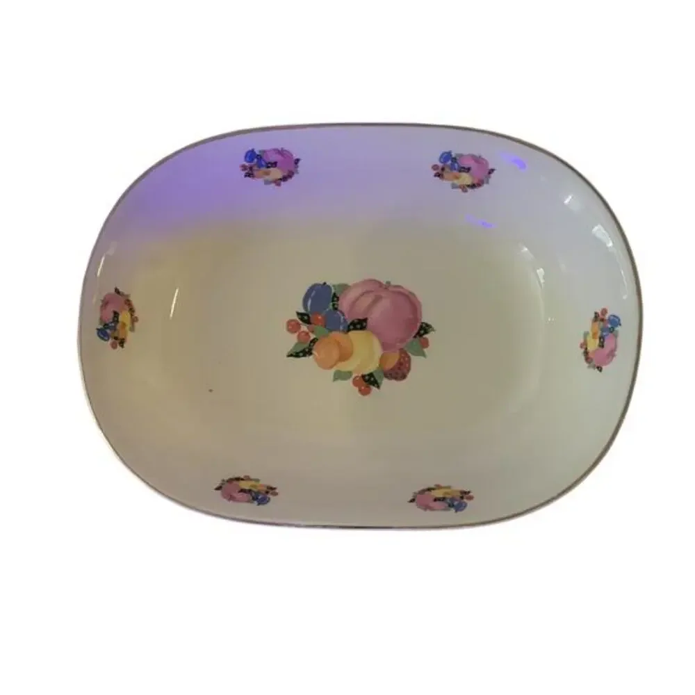 Vintage 30s Country Gentleman by Cavitt‎ Shaw WS George Rectangle Serving Bowl